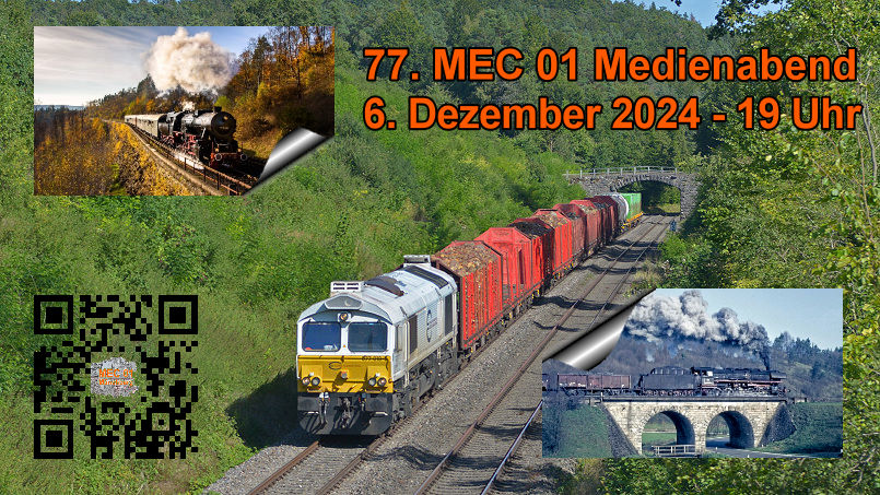 6. Dezember 2024: 77. MEC 01 Medienabend - Titelbild - Fotos: Hans-Jürgen Müller, Jürgen Dorner, Florian Fraaß