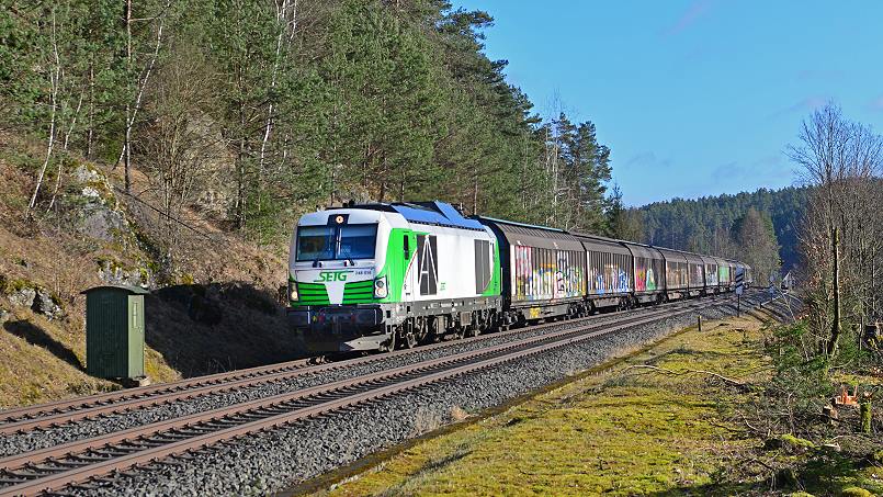 6. Dezember 2024: 77. MEC 01 Medienabend - Eisenbahn auf der Hartmannshofer Steige und im Pegnitztal - Aktueller Betrieb 2023/24 - Foto: Jürgen Dorner