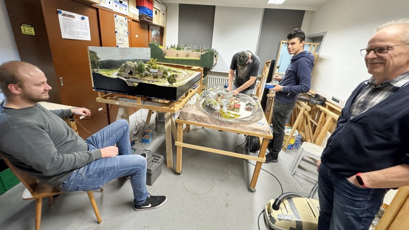 Modellbahnsonntage - Vorbereitungen laufen an ... - Foto: Volker Seidel Modellbahnsonntage - Vorbereitungen laufen an ... - Foto: Volker Seidel, Münchberg