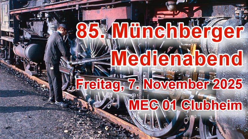 7. November 2025: 85. MEC 01 Medienabend - Titelbild - Foto: Volker Seidel