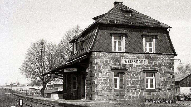 Der Bahnhof WEISSDORF 1971 - Foto: Gernot Dietel Litzendorf
