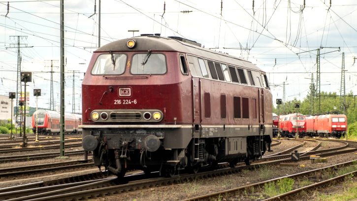 Entlang des Rheins 2018: DB Museum Koblenz - 216 224-6 - Foto: Max Köhler, Jägersruh