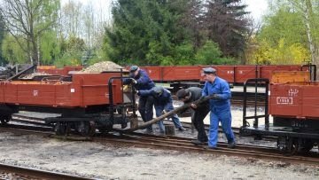 99 3312-8 Güterzug-Plandampf am 28. April 2013 auf den Strecken der Waldeisenbahn Muskau- Foto: Willi Haupt, Berlin