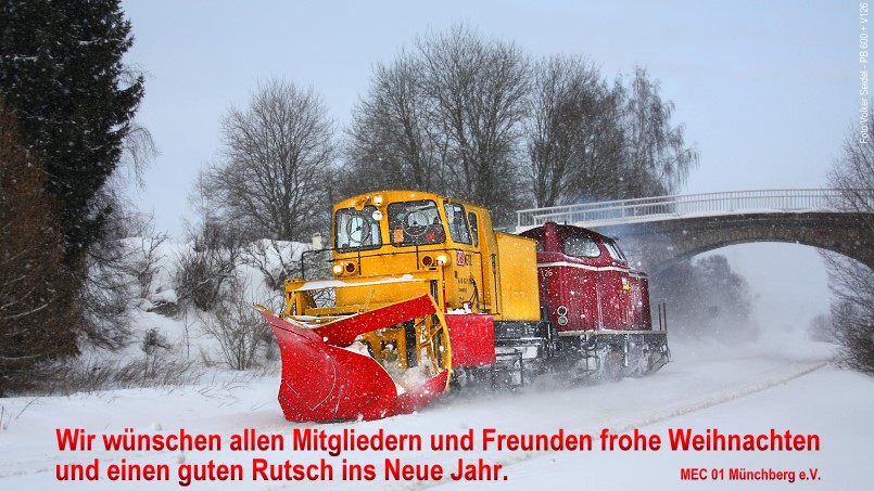 Wir w�nschen allen Mitgliedern und Freudnen frohe Weihnachten - V 126 mit PB 600 - Foto: Volker Seidel